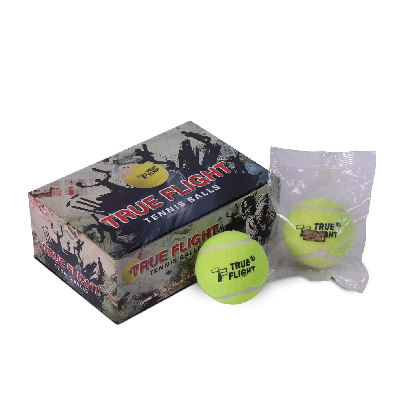 Cricket Tennis Ball (Pack of 6) - True Flight
