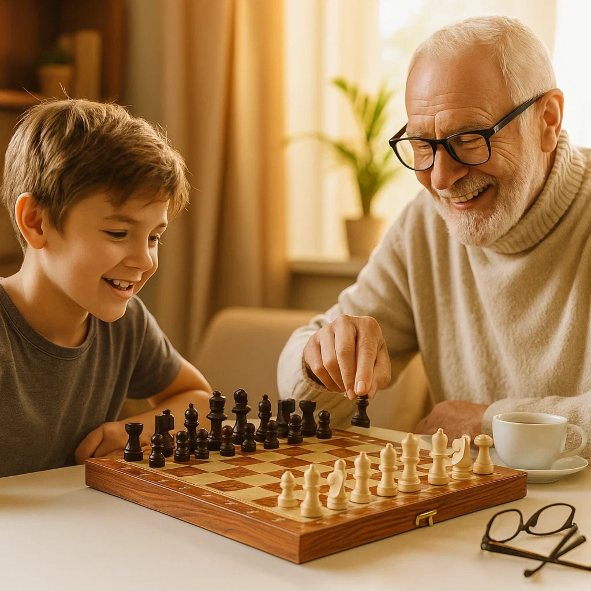 wooden chess board