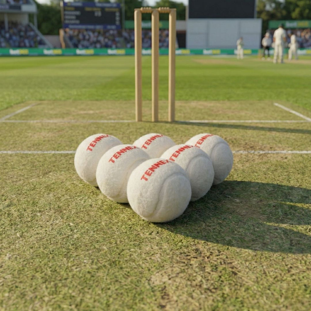 Cricket Tennis Ball Hard/Heavy Weight (Pack of 6) - Overarm Bowling