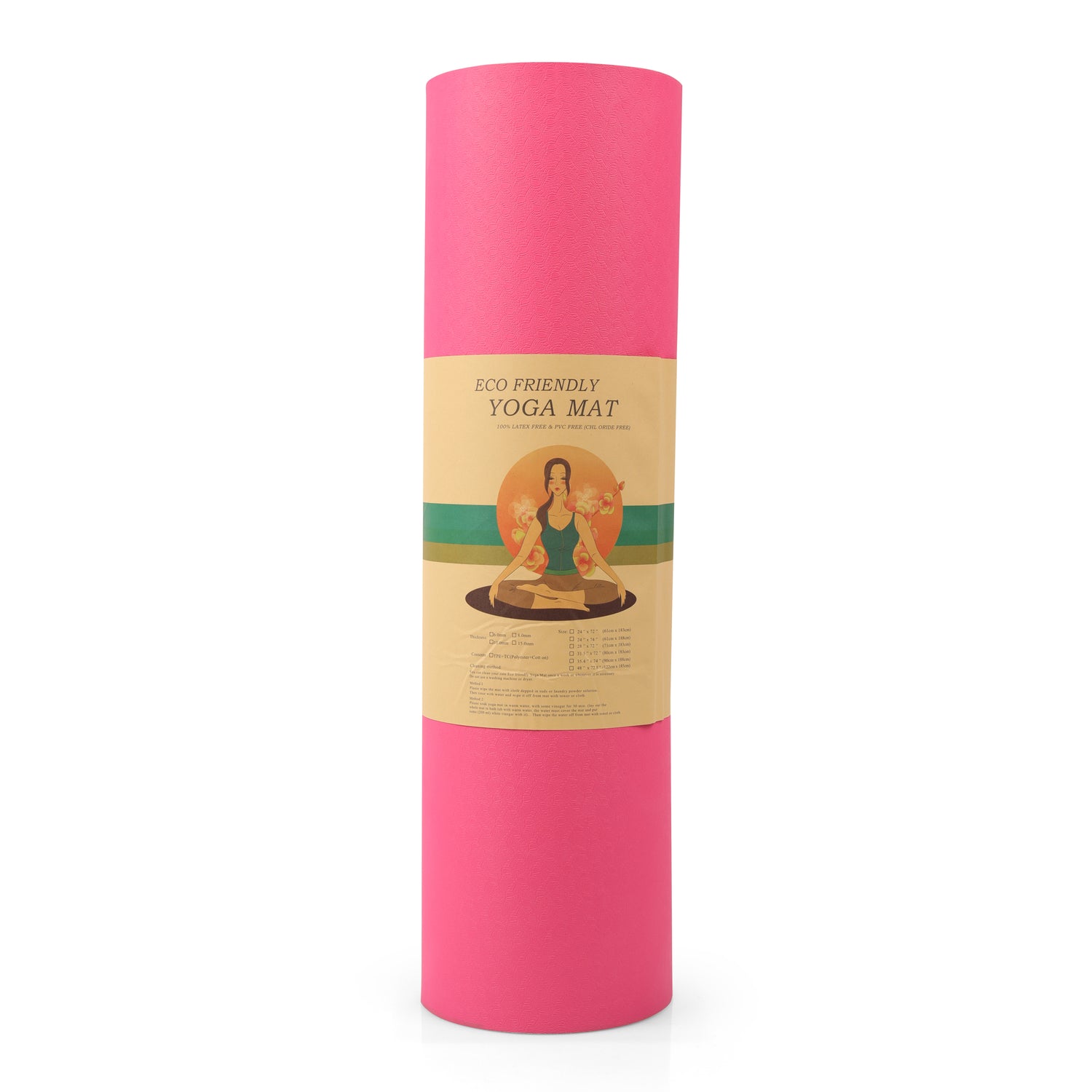 Yoga Mat 8 mm Pink