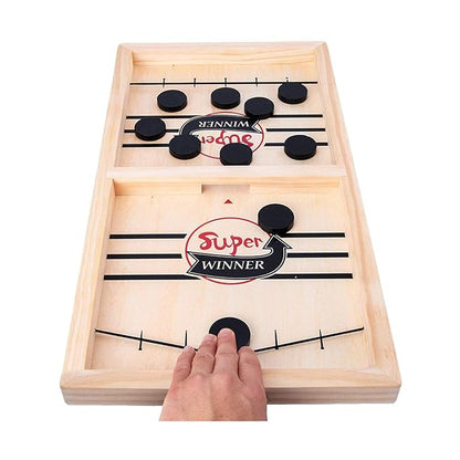 Bouncing Chess / Slingshot / Wooden Puck String Hockey T-666