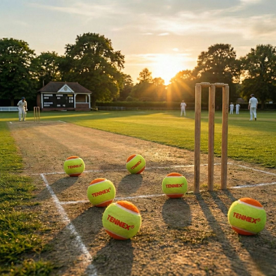 Cricket Tennis Ball Hard/Heavy Weight (Pack of 6) - Overarm Bowling