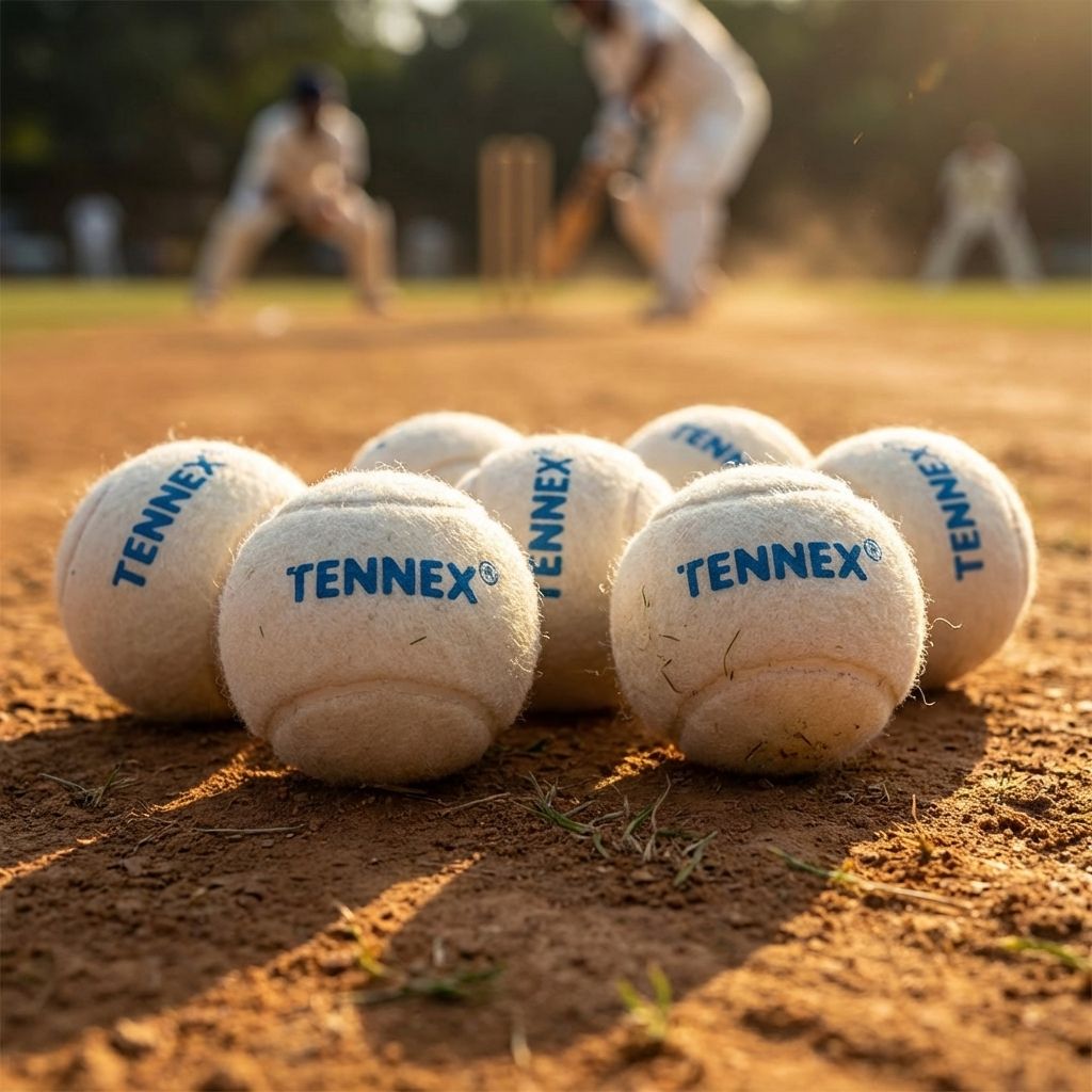 Cricket Tennis Ball Soft/Light Weight (Pack of 6) - Underarm Bowling