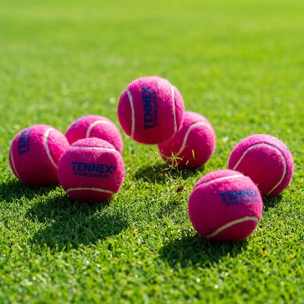 Cricket Tennis Ball Premier Light Weight (Pack of 6) - Turf / Box Cricket Underarm