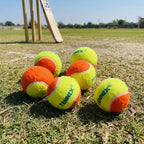 Cricket Tennis Ball Soft/Light Weight (Pack of 6) - Underarm Bowling