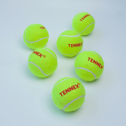 Cricket Tennis Ball Hard/Heavy Weight (Pack of 6) - Overarm Bowling