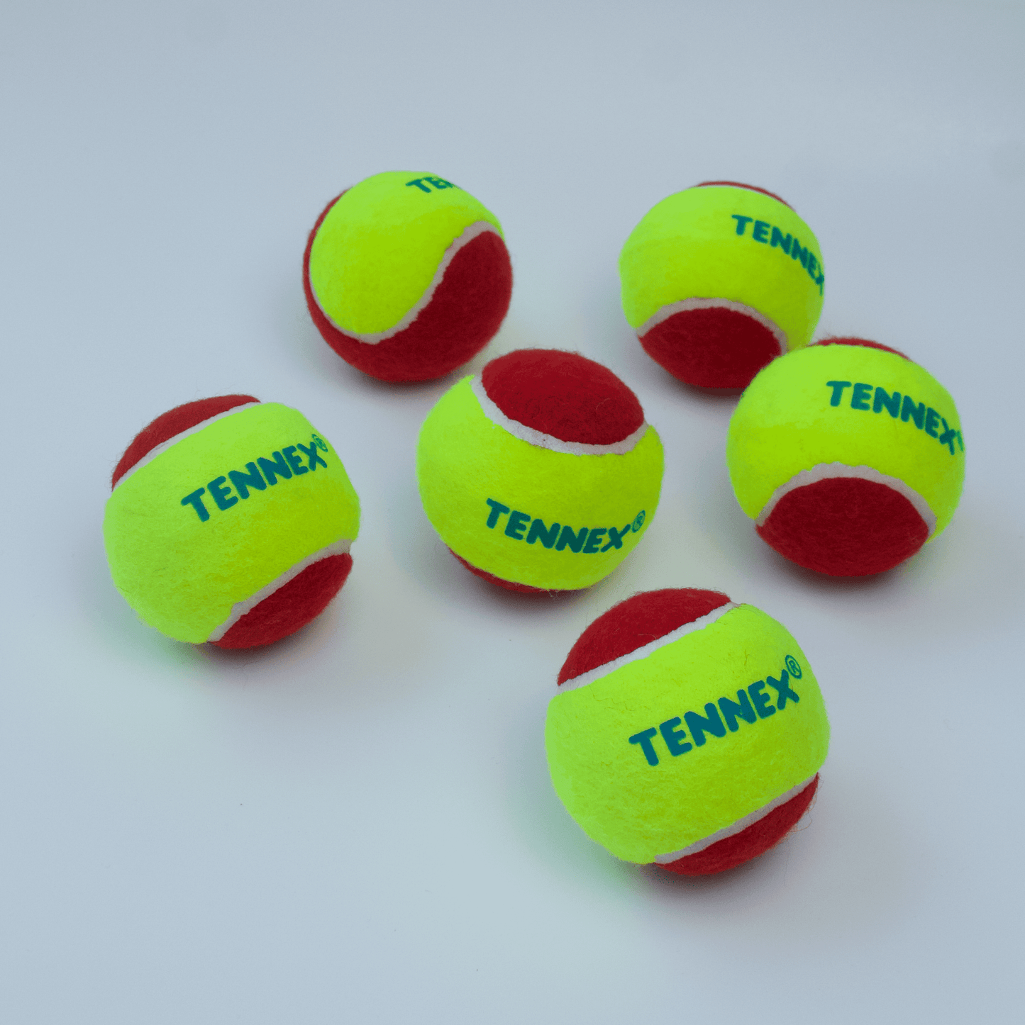 Cricket Tennis Ball Soft/Light Weight (Pack of 6) - Underarm Bowling